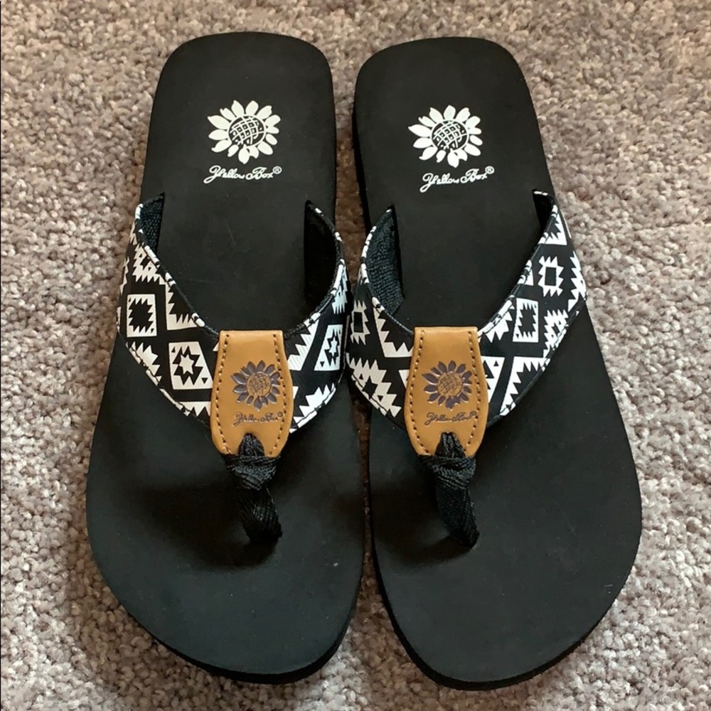 Yellow Box Flip Flops